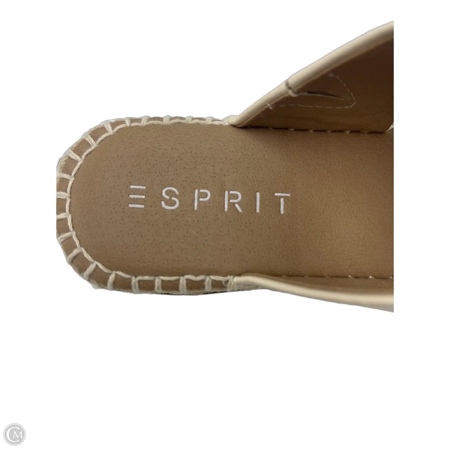 Sandals Heels Platform By Esprit In Cream, Size: 8
