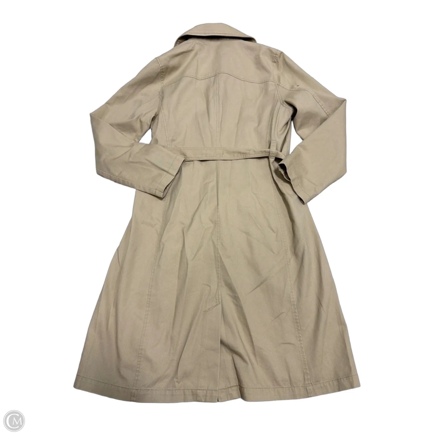 Coat Raincoat By Gap In Tan, Size: M
