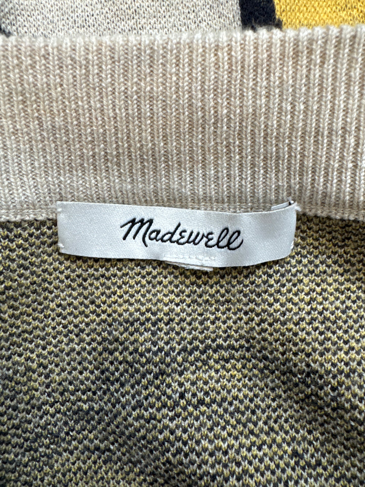 Top / Sweater Long Sleeve By Madewell In Tan, Size: Xxl