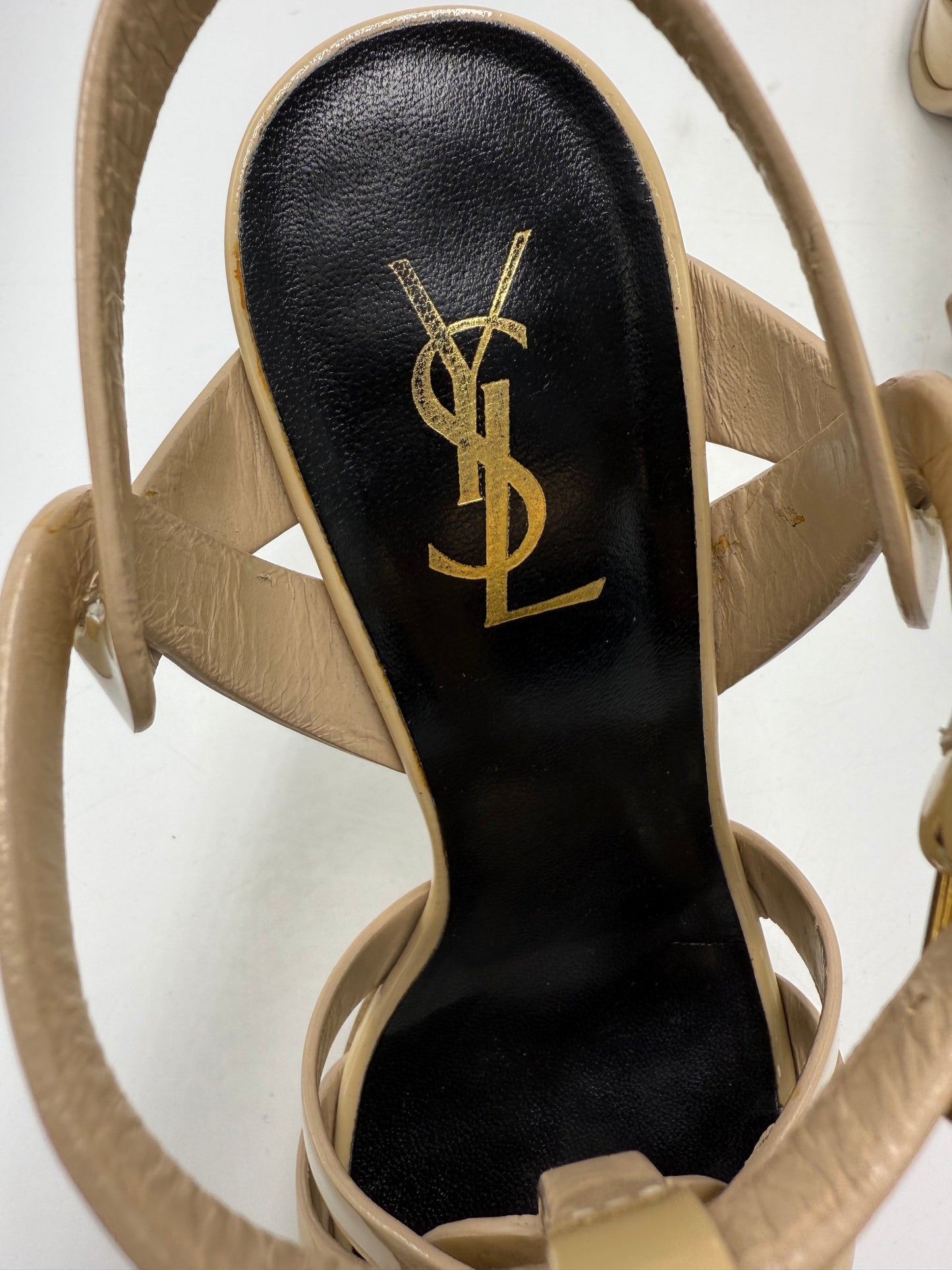 Yves Saint Laurent YSL Tribute Platform Sandals, Size: 7