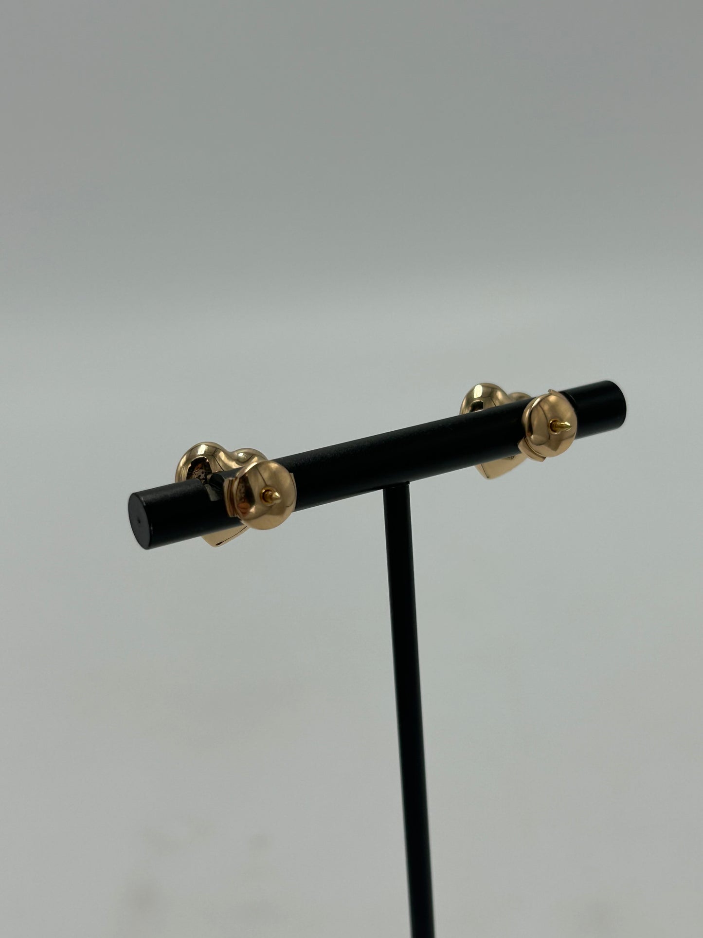 Tiffany & Company Full Heart 18K Luxury Designer Earrings