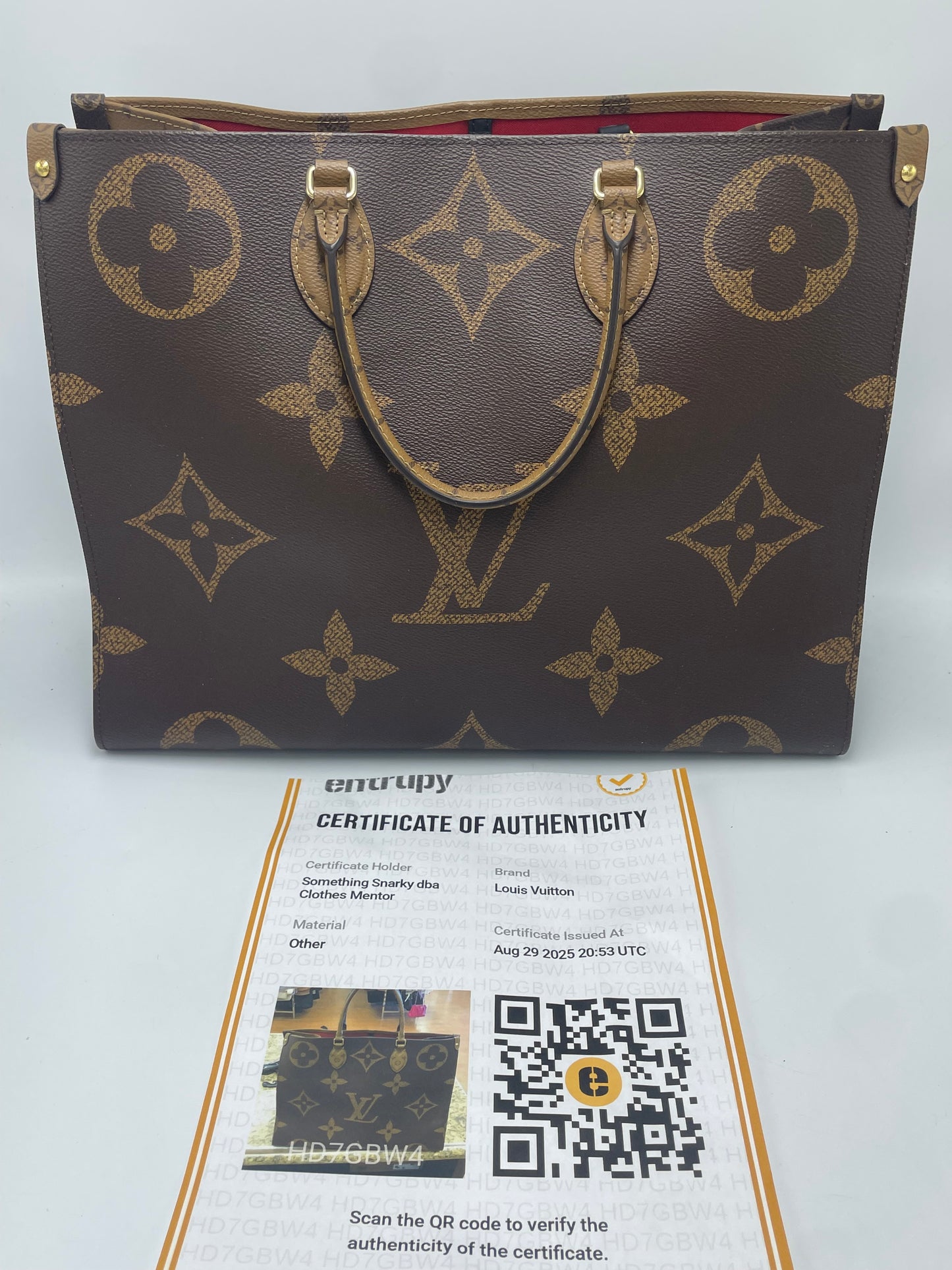 Louis Vuitton On The Go GM Luxury Handbag