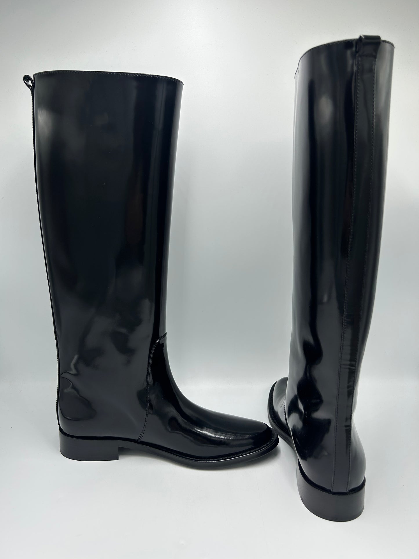 Yves Saint Laurent YSL Hunt Designer Luxury Riding Boots, Size: 8 (38)