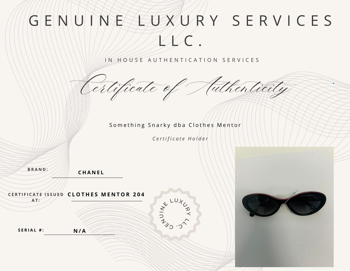 Sunglasses Luxury Designer By Chanel
