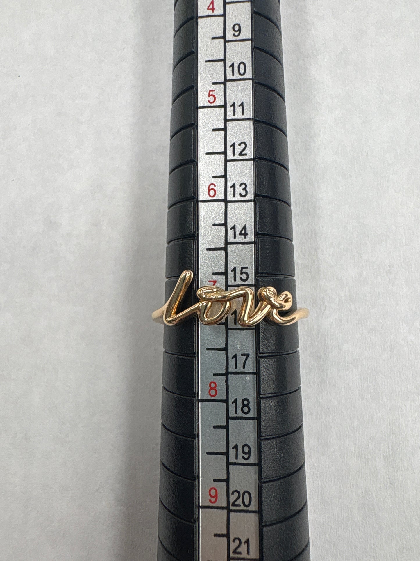 Tiffany & Company Paloma's Graffiti 18k LOVE Luxury Ring, Size: 7