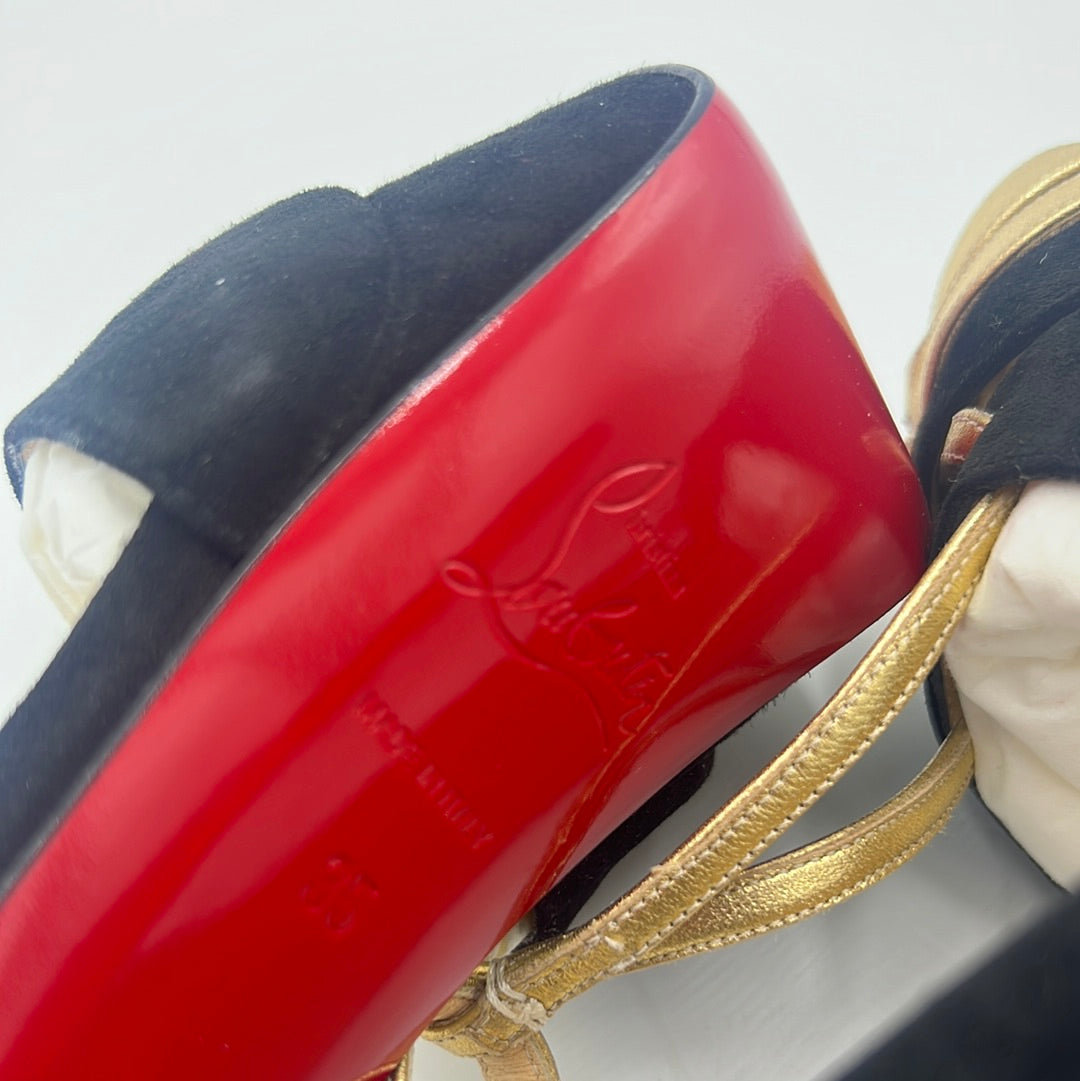 40% OFF! Christian Louboutin Glennalta Luxury Designer Heels, Size: 5