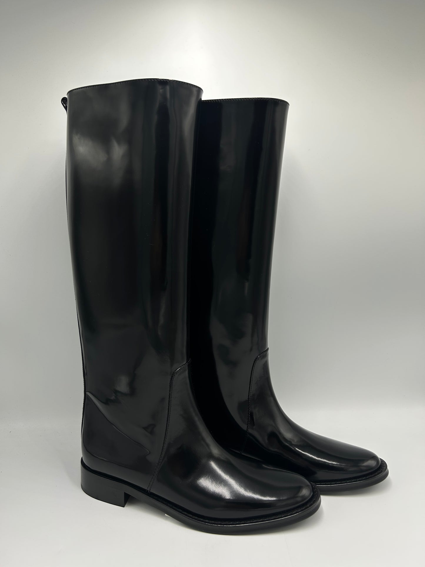Yves Saint Laurent YSL Hunt Designer Luxury Riding Boots, Size: 8 (38)