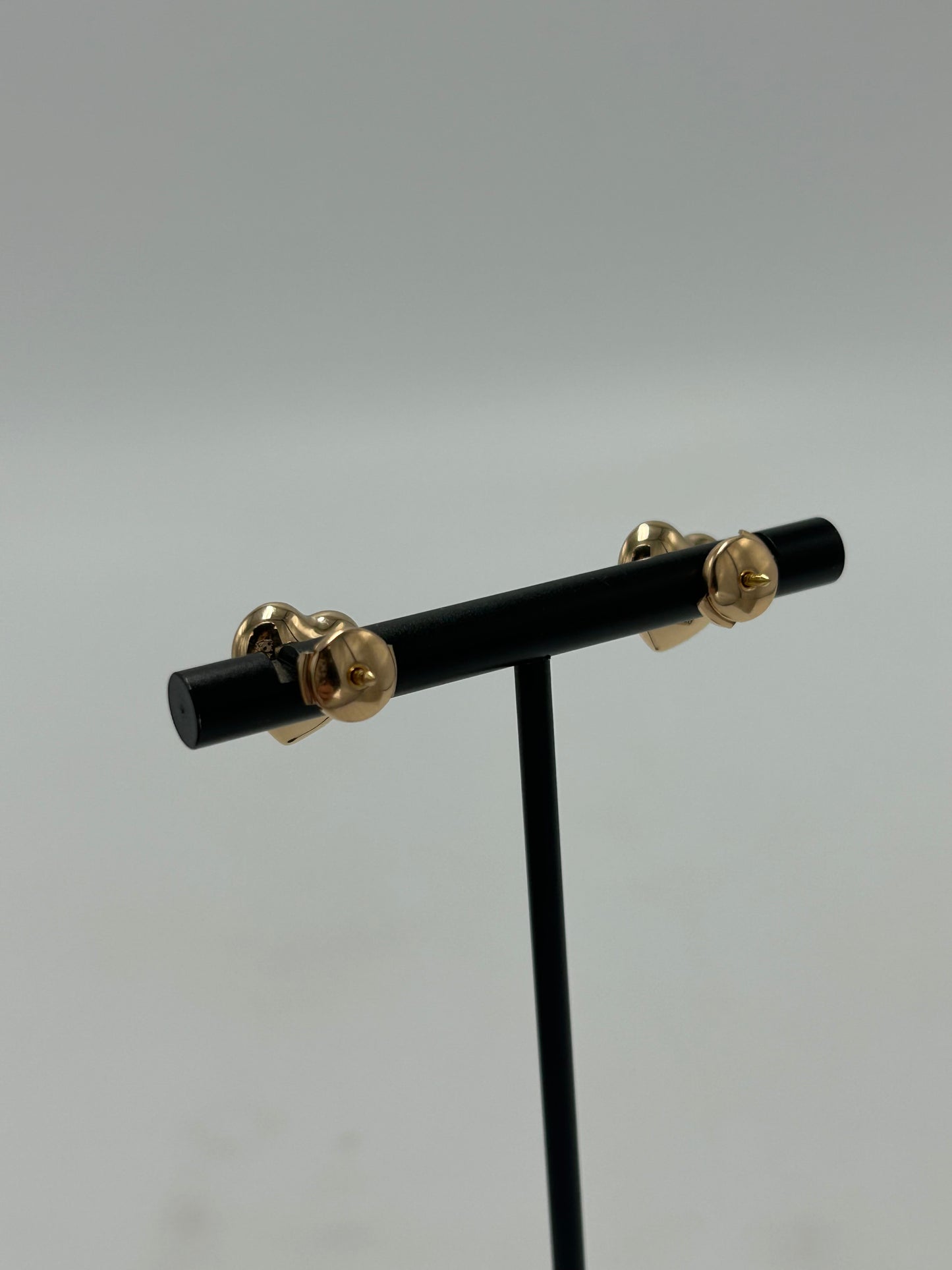 Tiffany & Company Full Heart 18K Luxury Designer Earrings