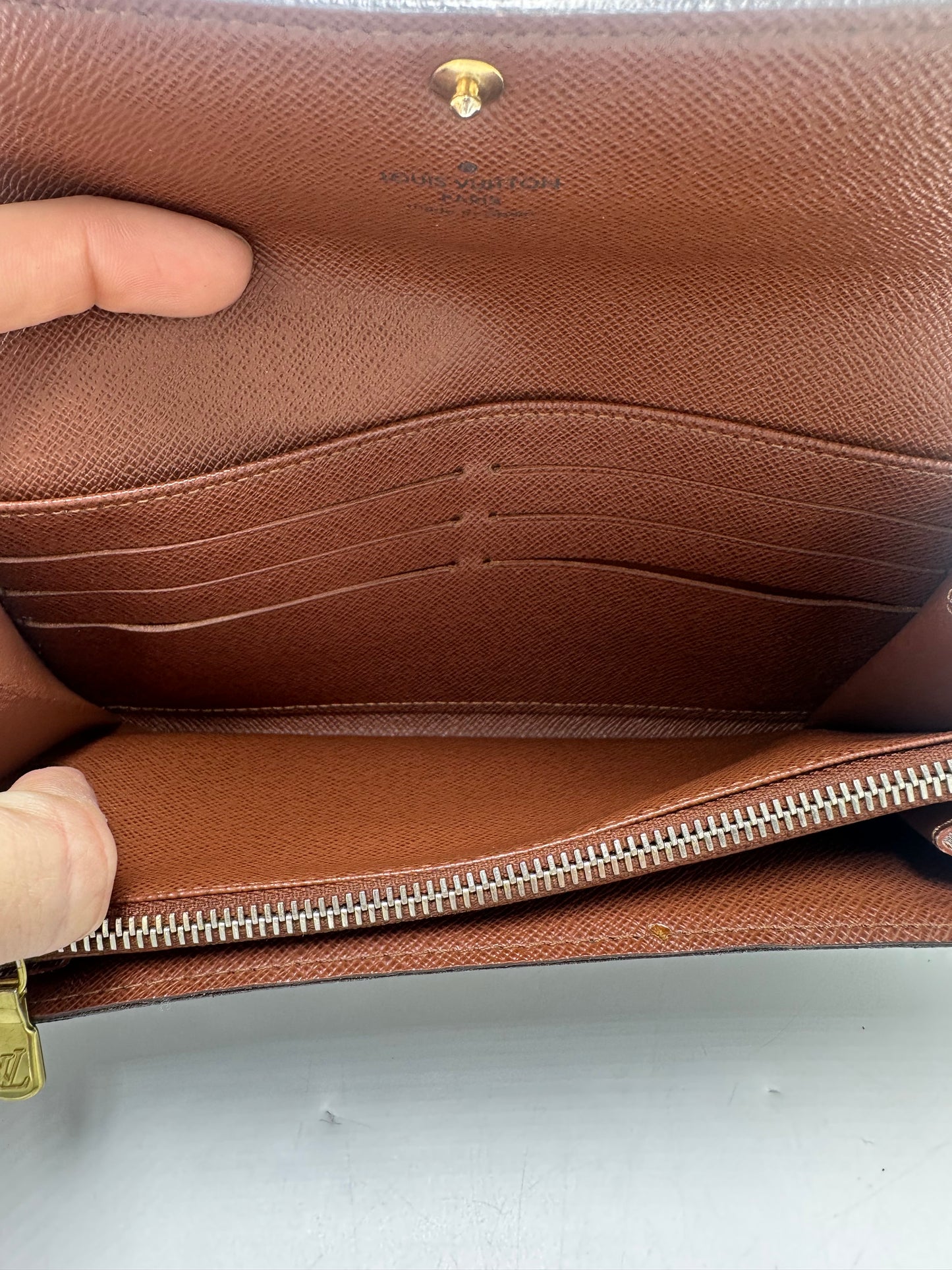 Louis Vuitton Monogram Sarah Luxury Designer Wallet