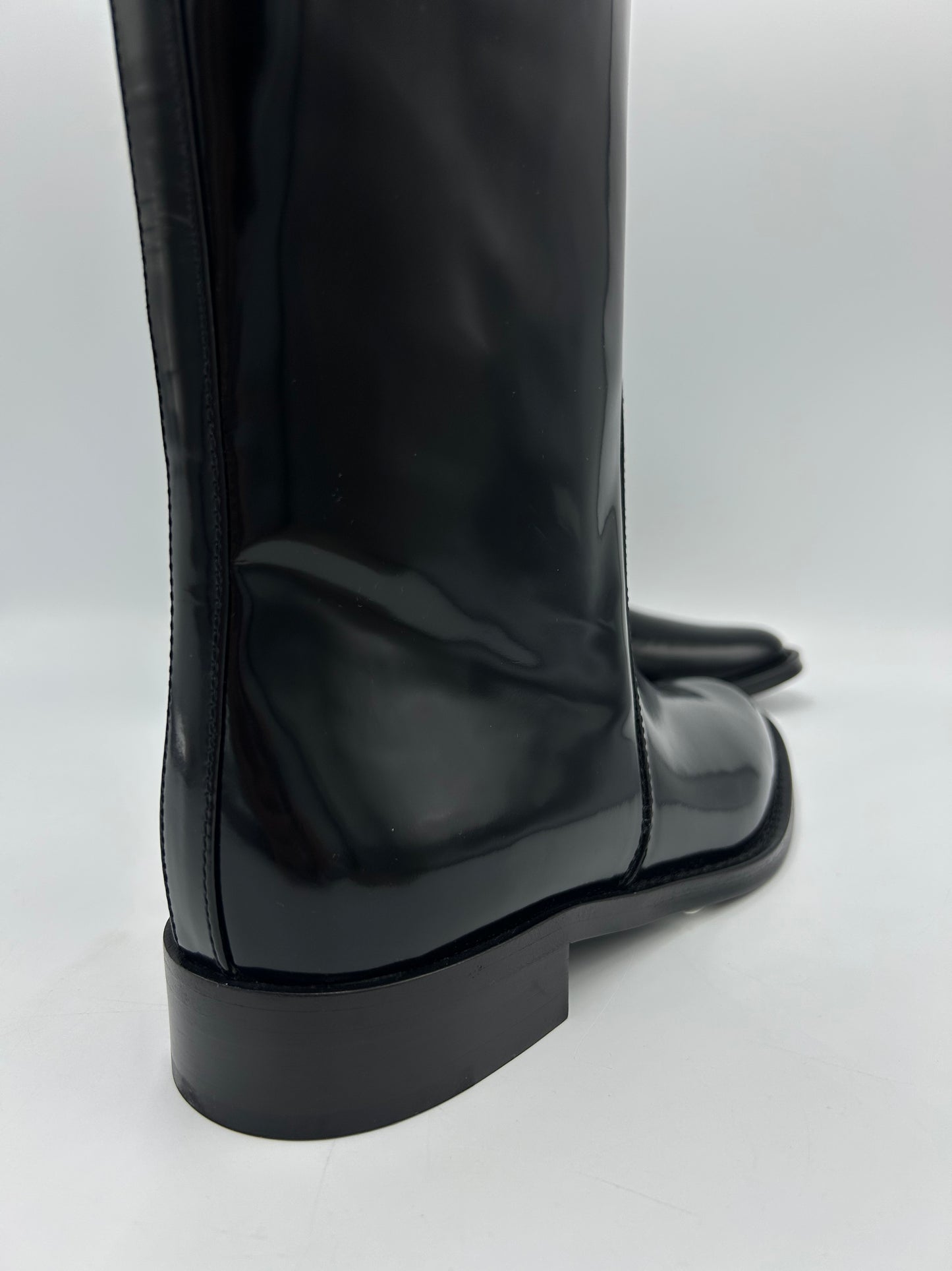 Yves Saint Laurent YSL Hunt Designer Luxury Riding Boots, Size: 8 (38)