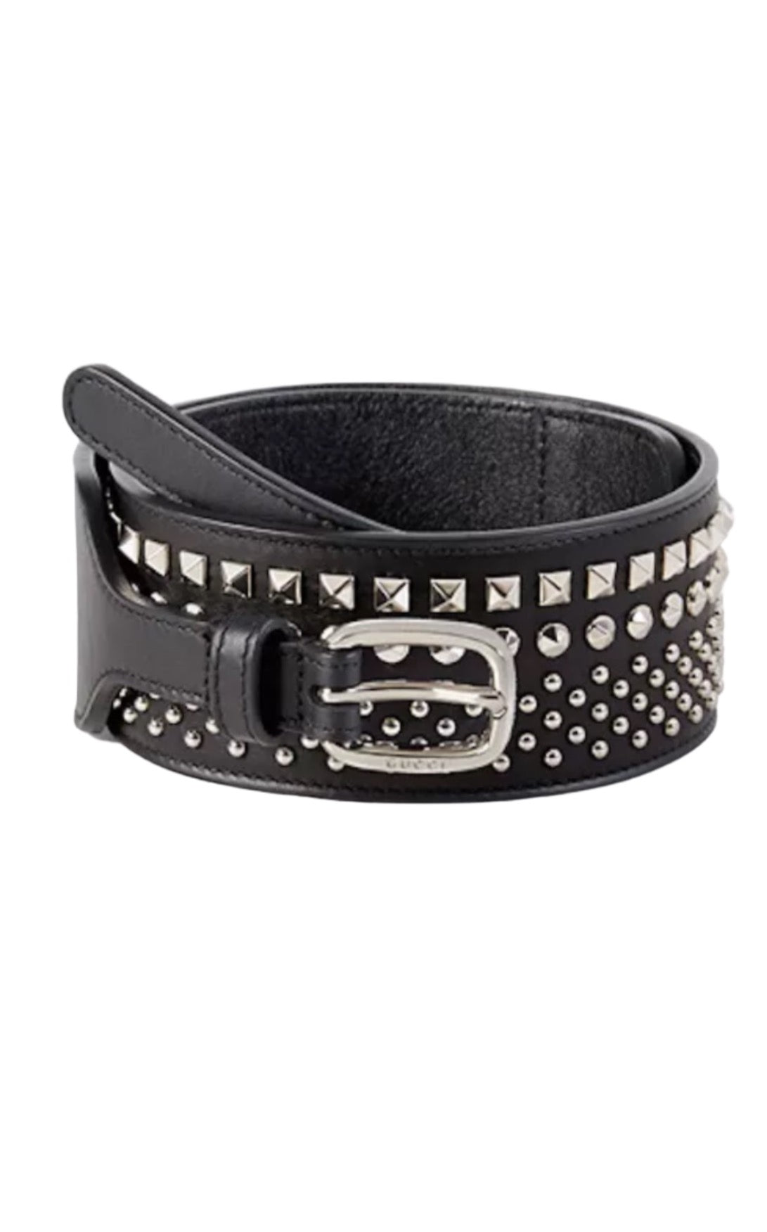 Like New! Gucci Moon Calfskin Studded Designer Belt, Size: Small (75 30)