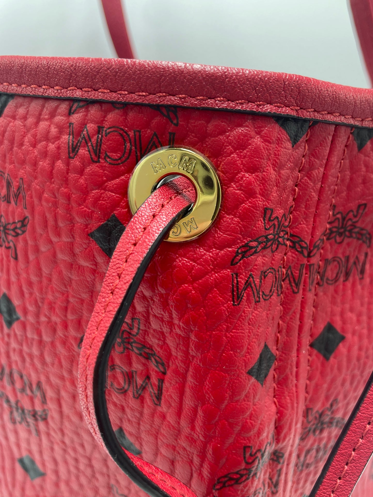 MCM Luxury Visetos Shopper Tote