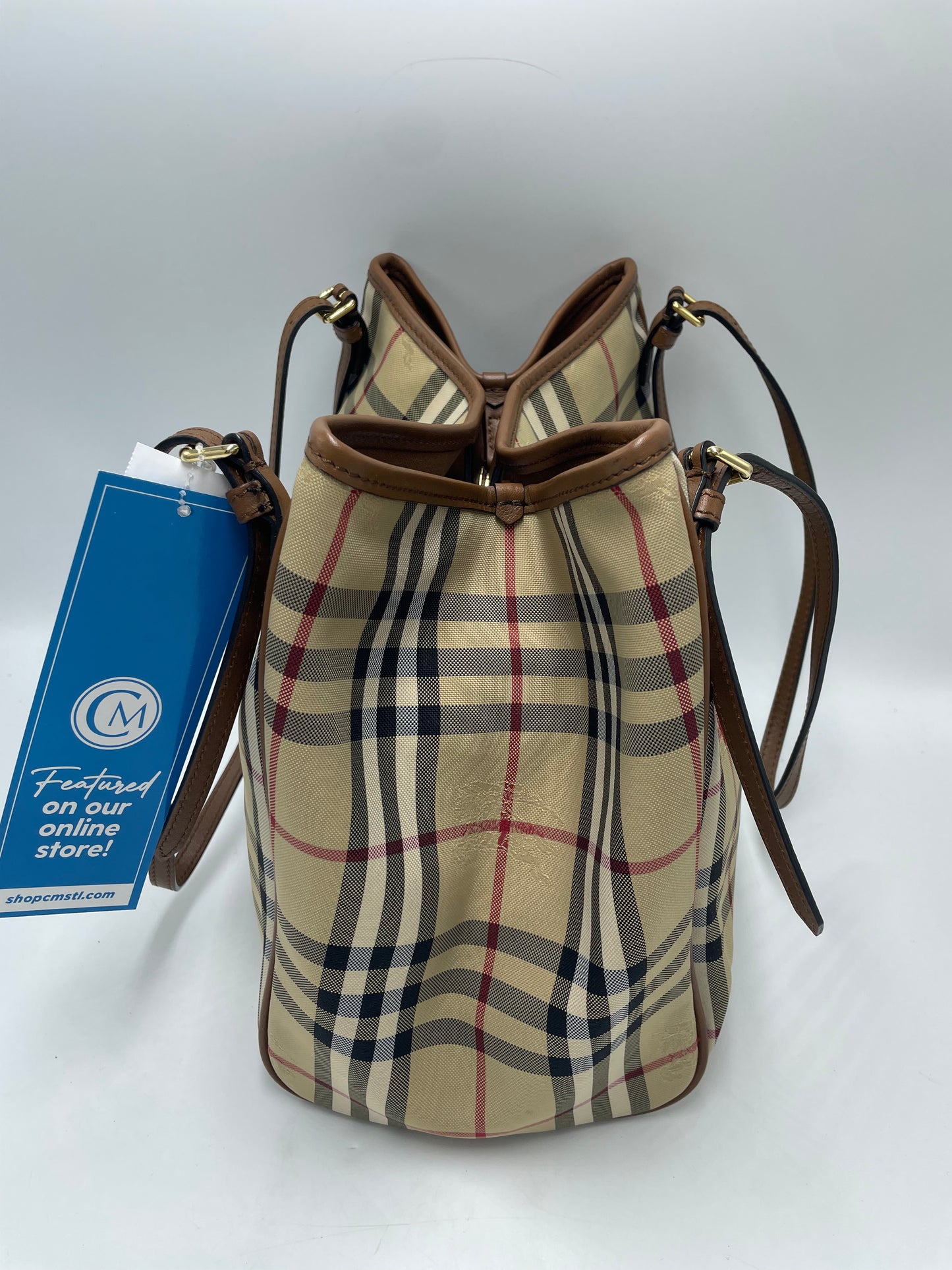 Burberry Horseferry Check Luxury Tote / Handbag