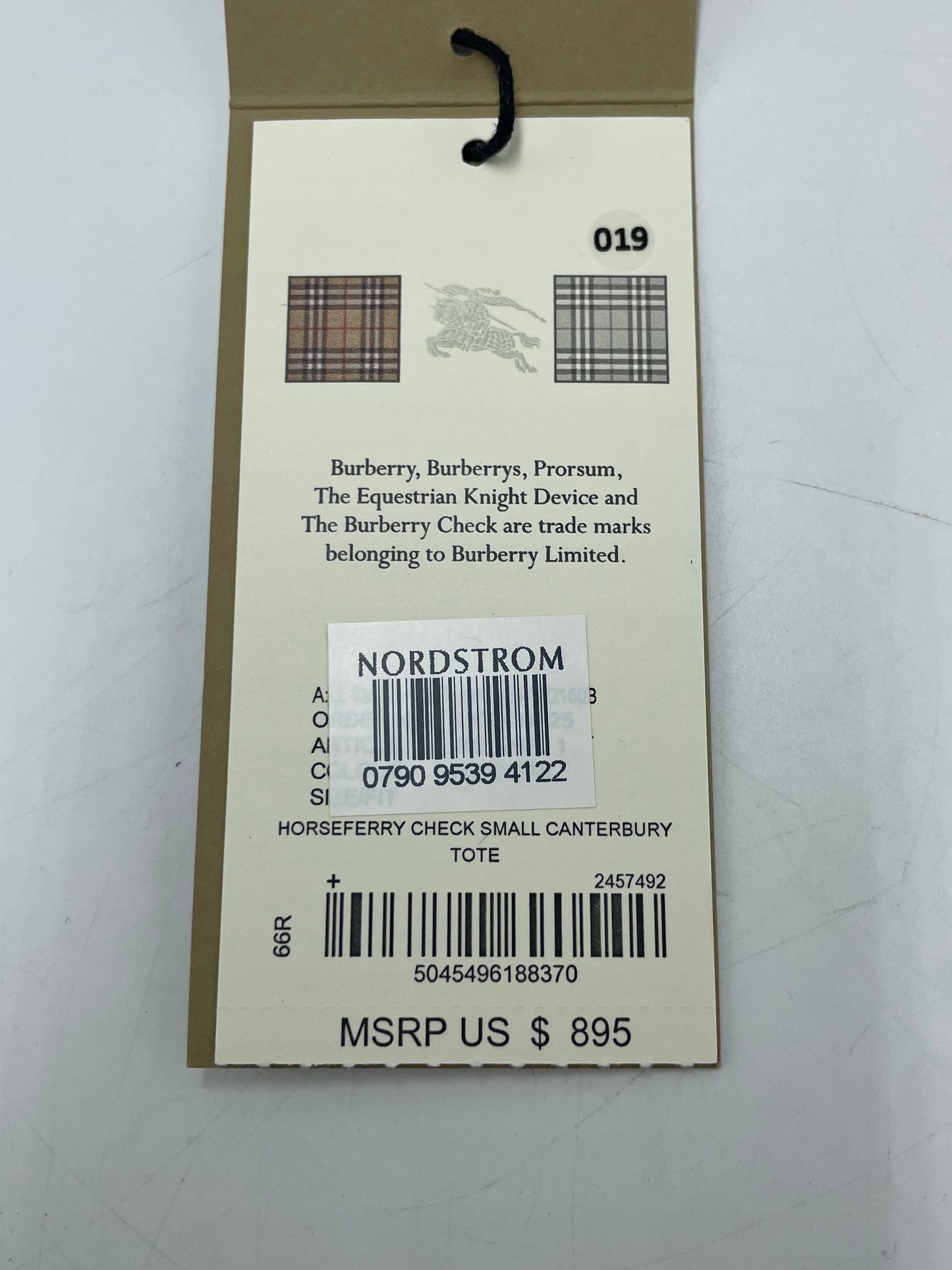 Burberry Horseferry Check Luxury Tote / Handbag