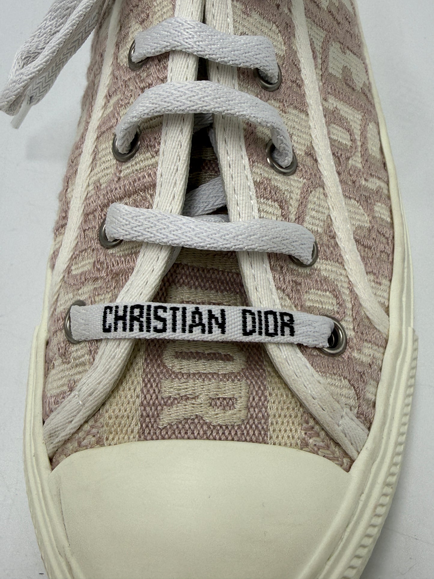 Christian Dior Walk'n'Dior Luxury Sneaker Shoes In Pink, Size: 7.5 (38)