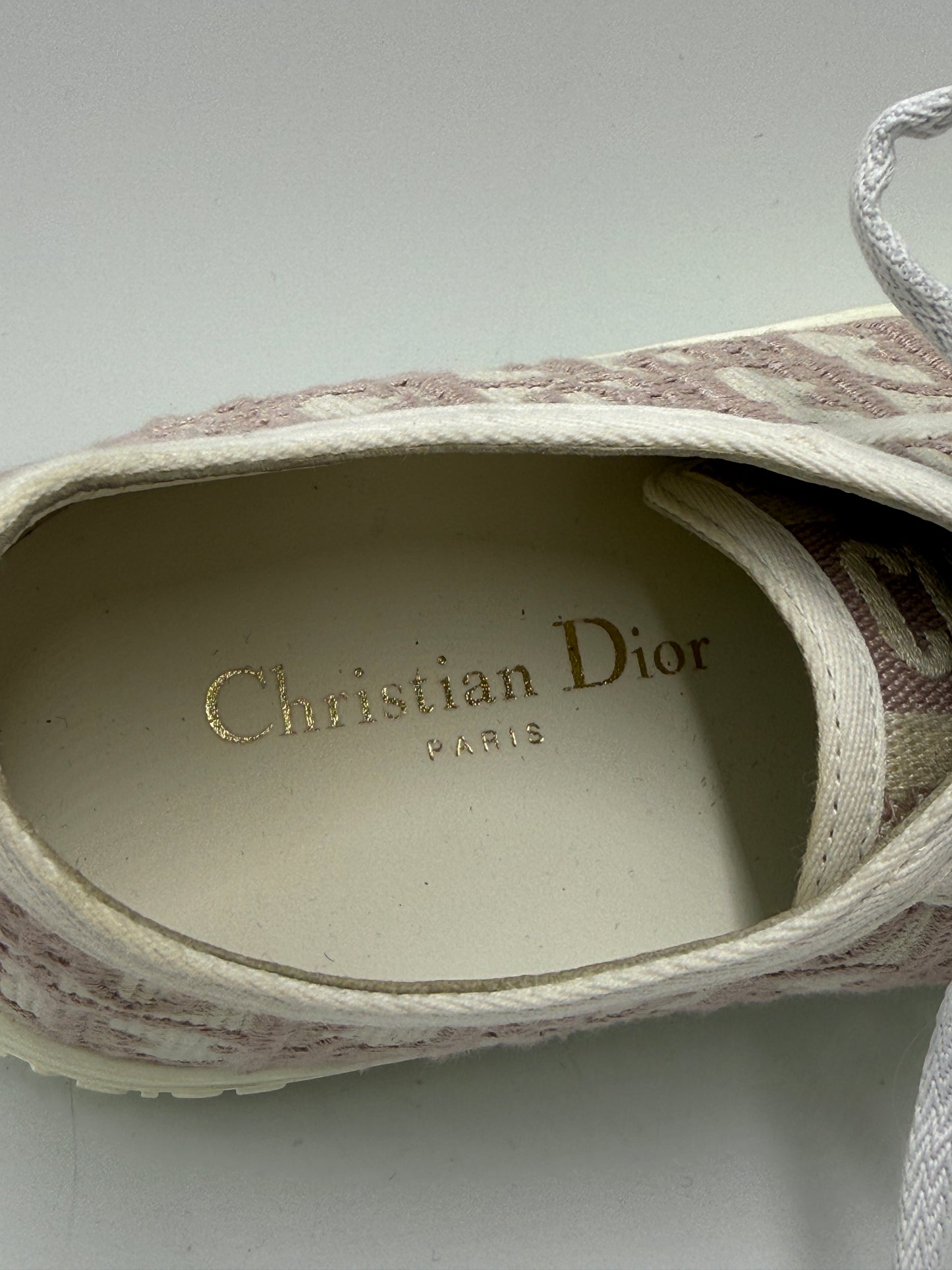 Christian Dior Walk'n'Dior Luxury Sneaker Shoes In Pink, Size: 7.5 (38)