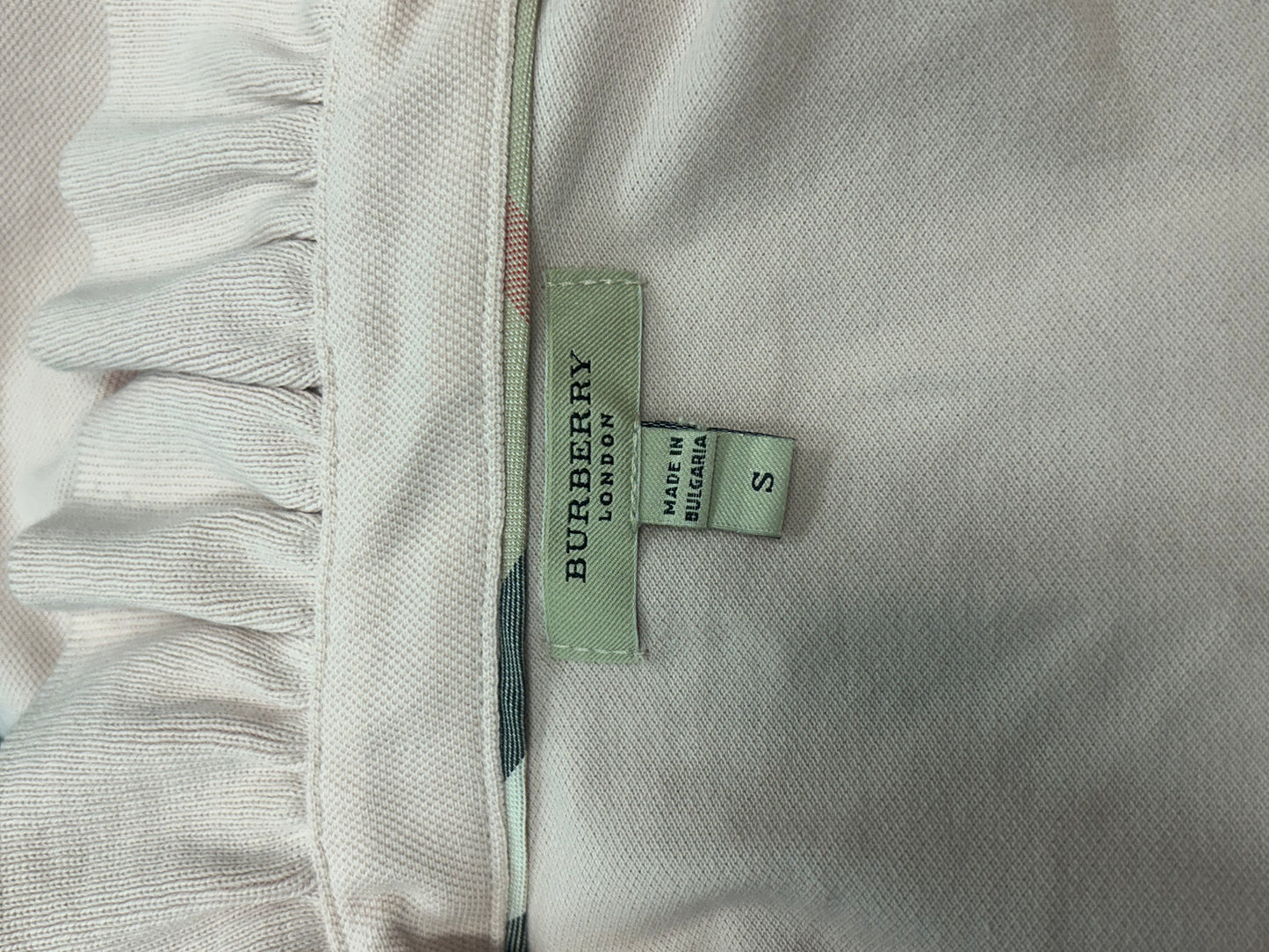 Burberry Top Short Luxury Designer By In Pink, Size: S