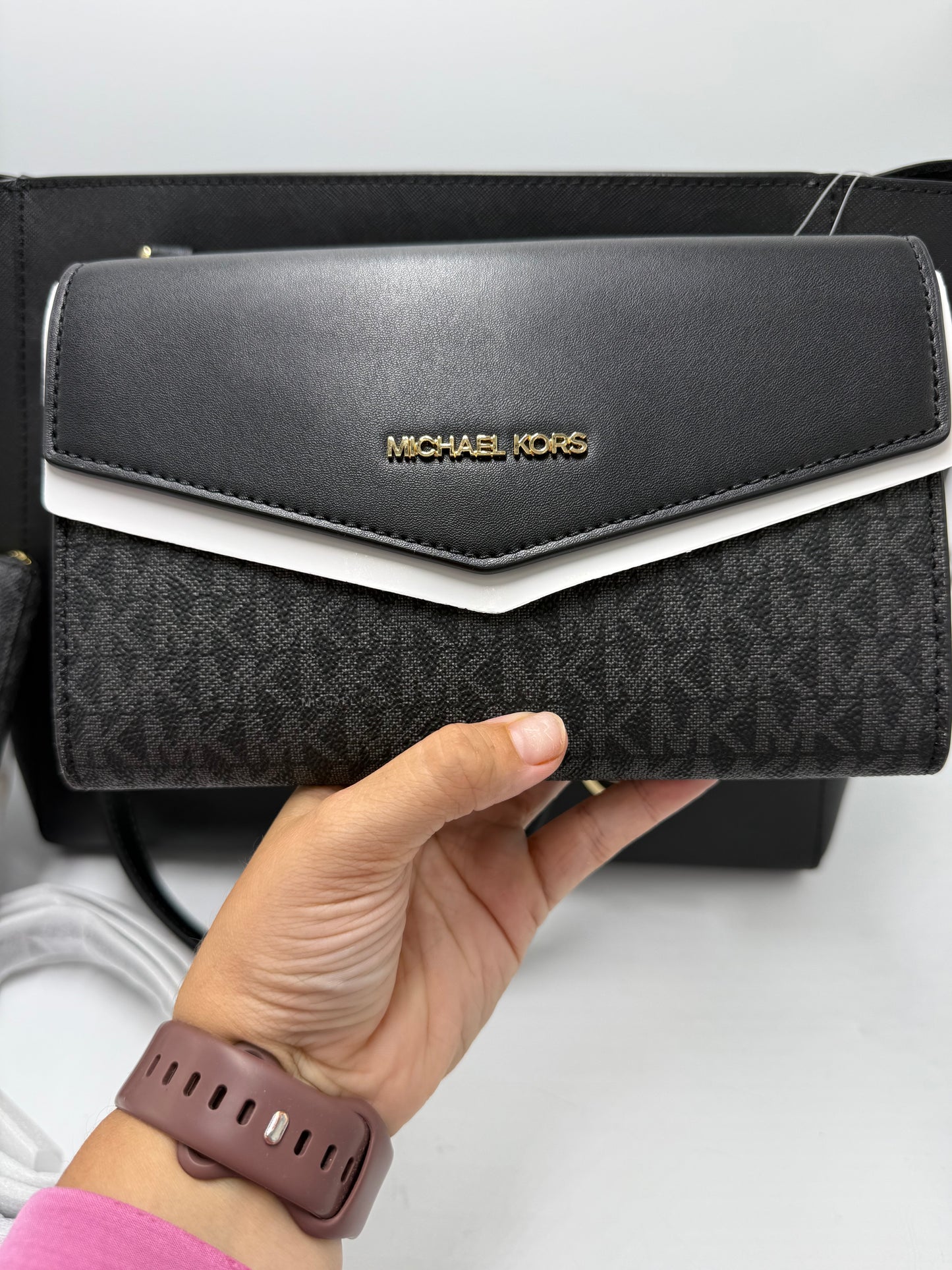 New! Handbag / Tote 3pc. Designer By Michael Kors