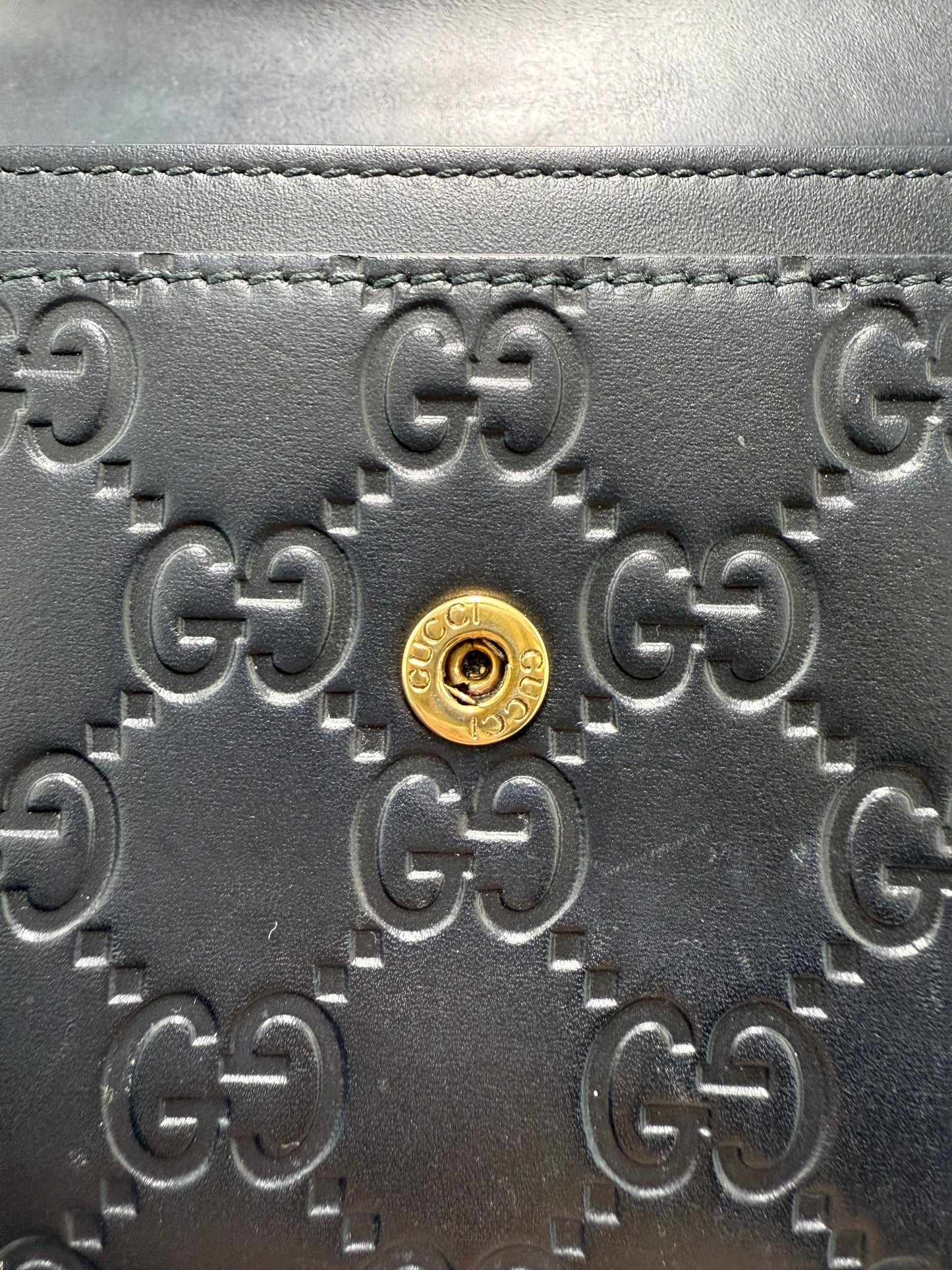 Gucci GG Guccissima Cat Continental Luxury Designer Wallet