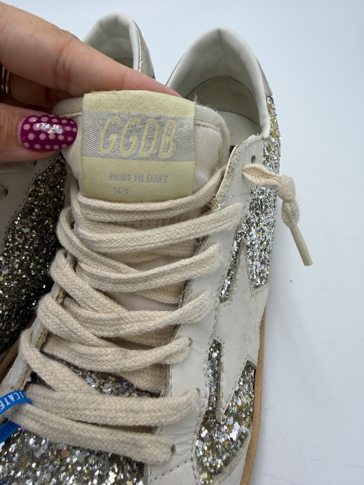 Golden Goose Ball Star Sneaker Luxury Shoes, Size: 10