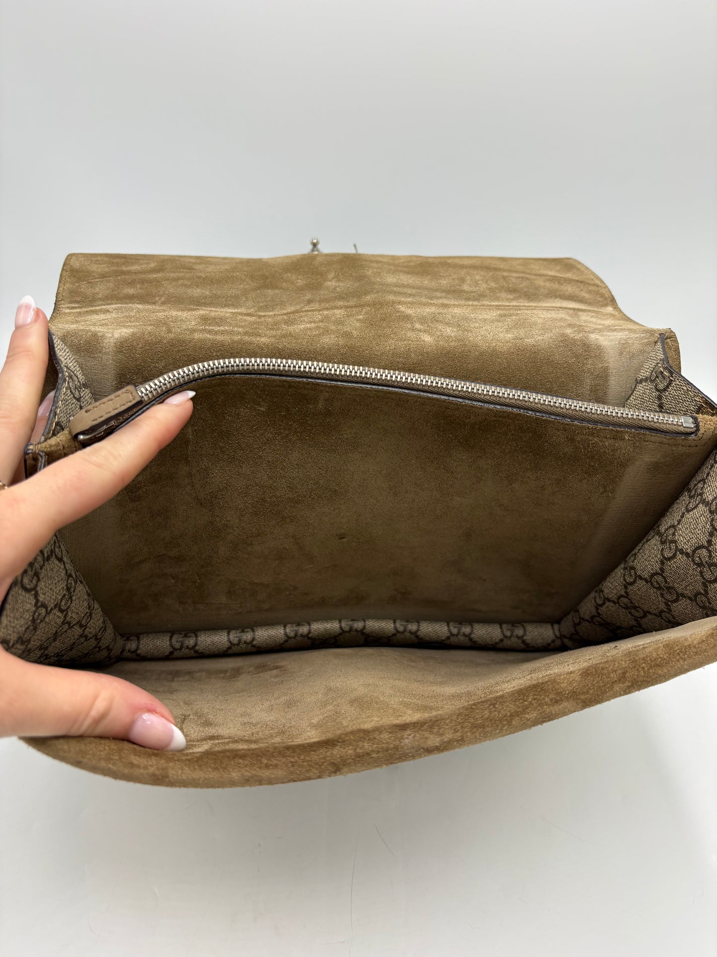 Gucci Dionysus GG Supreme Large Luxury Handbag