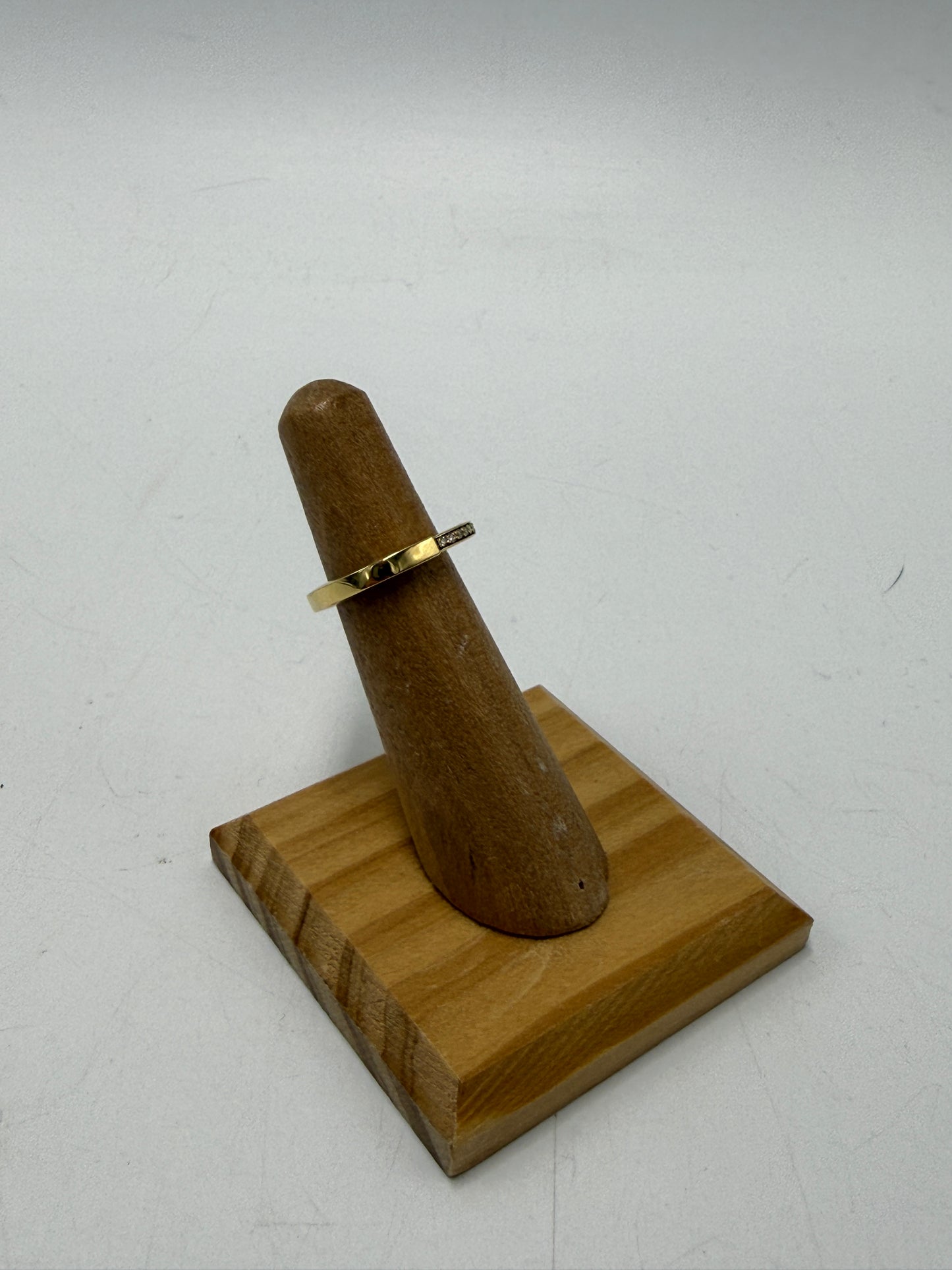 Tiffany & Company 18K & Diamond Lock Luxury Designer Ring, Size 4