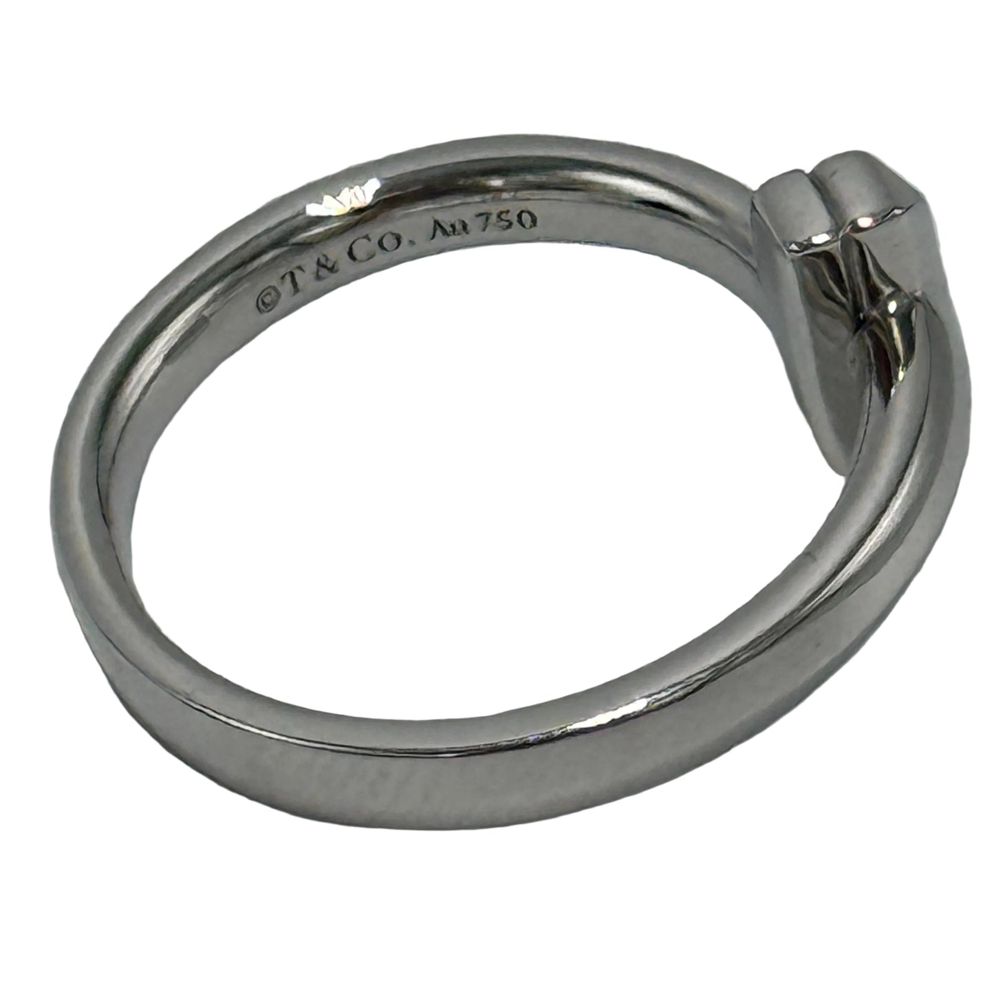 Tiffany & Company T1 18k White Gold Luxury Ring Size: 5.5