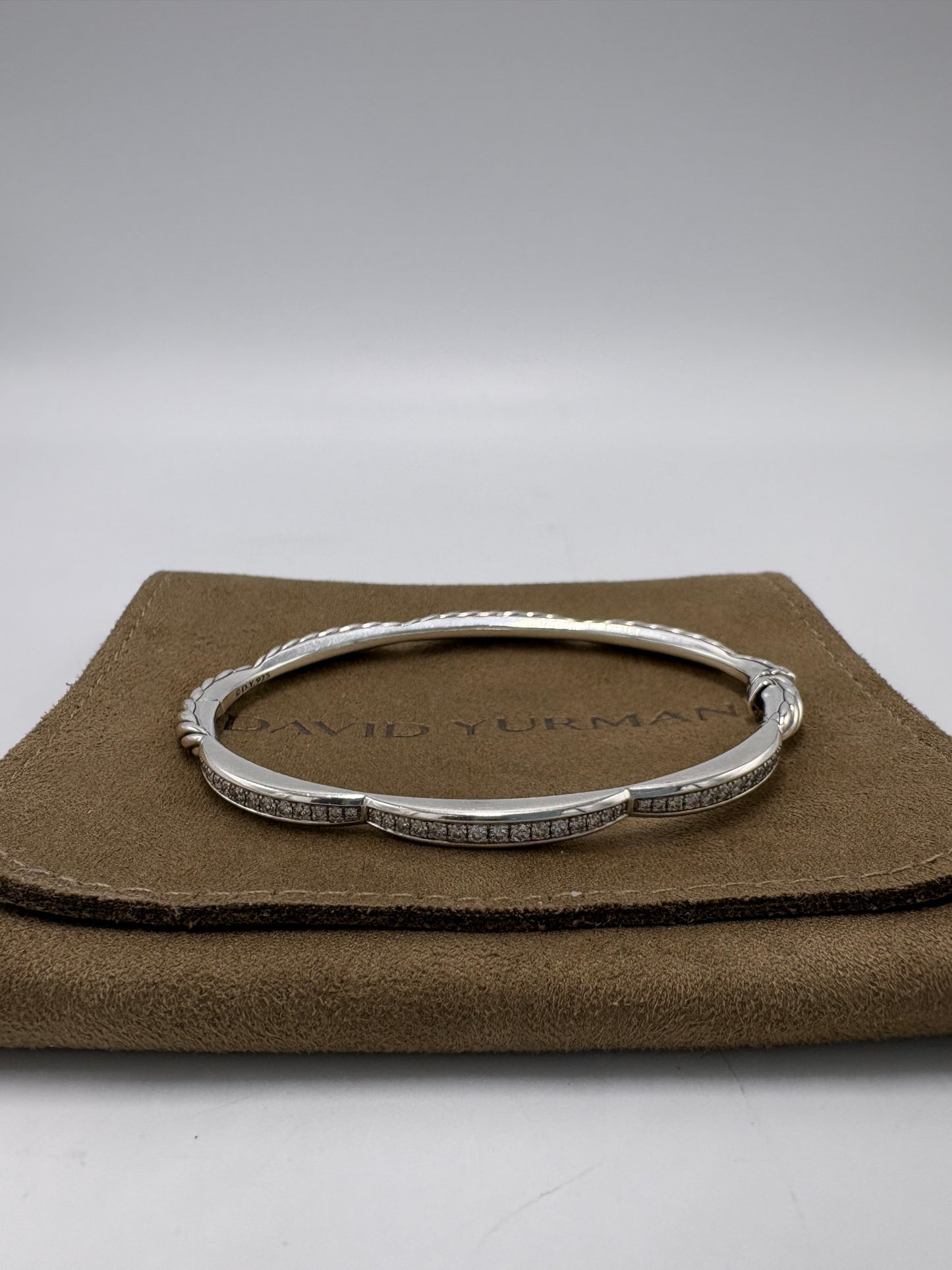 David Yurman Tides 3 Station Diamond Luxury Bracelet