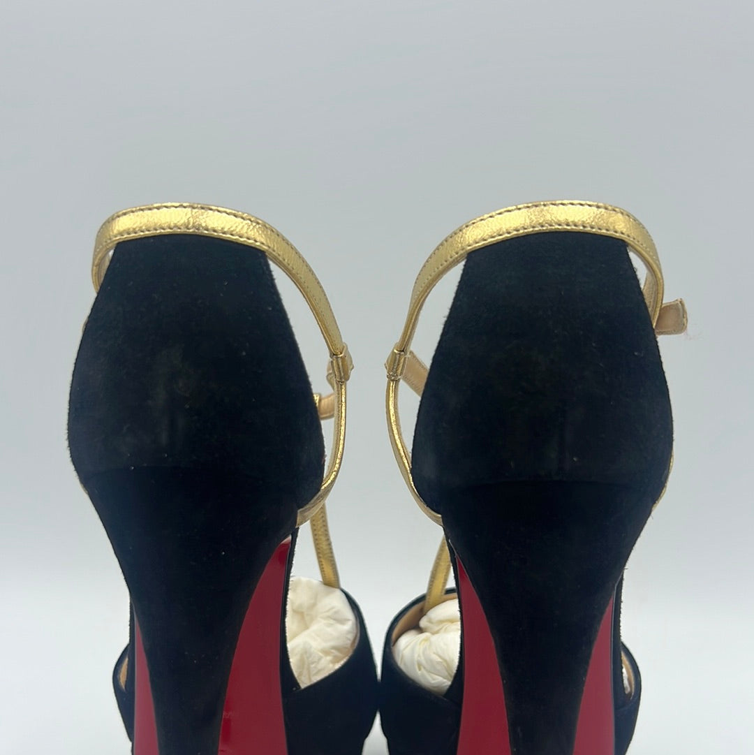 LIKE NEW! Christian Louboutin Glennalta Luxury Designer Heels, Size: 5