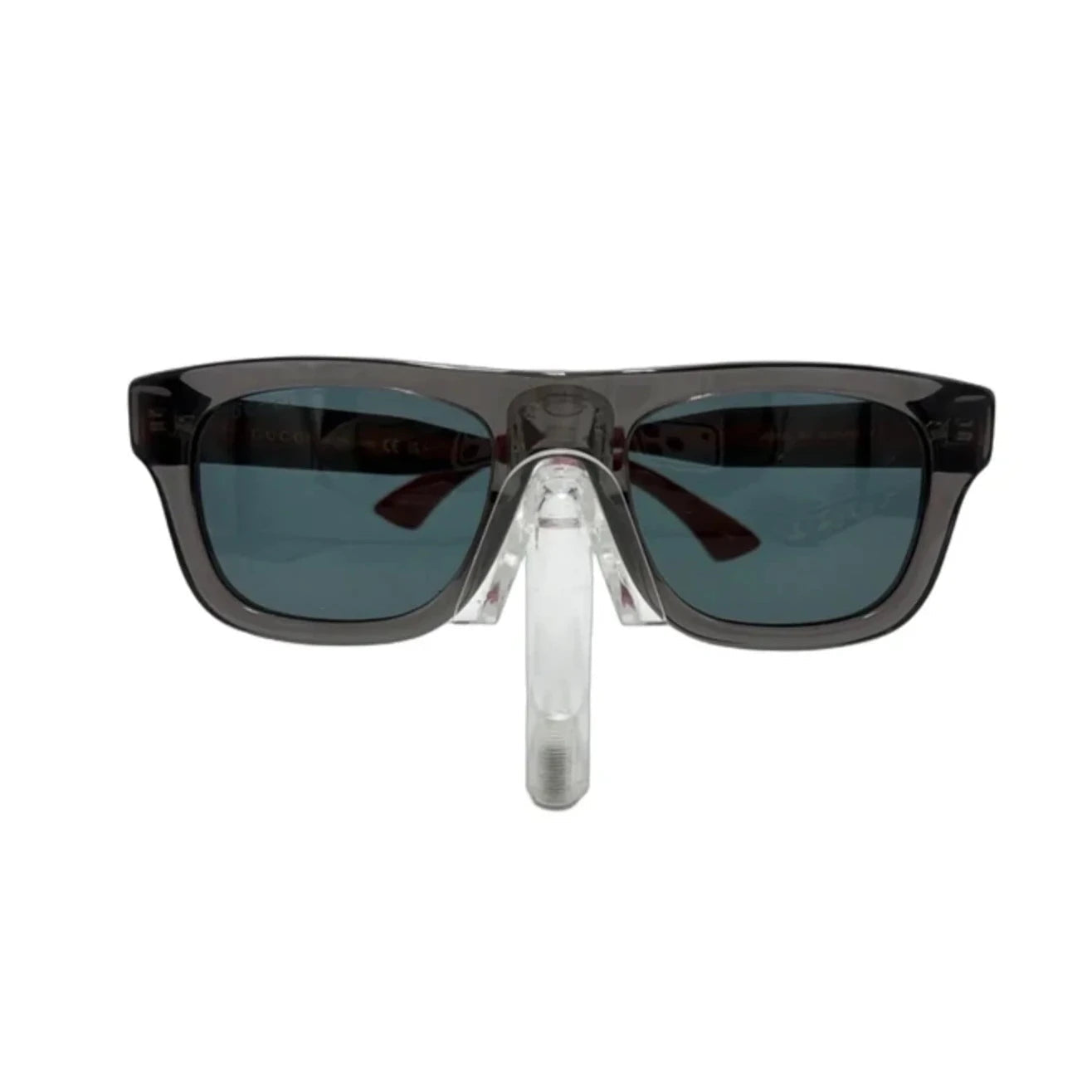 Gucci Transparent Grey Rectangular Luxury Sunglasses