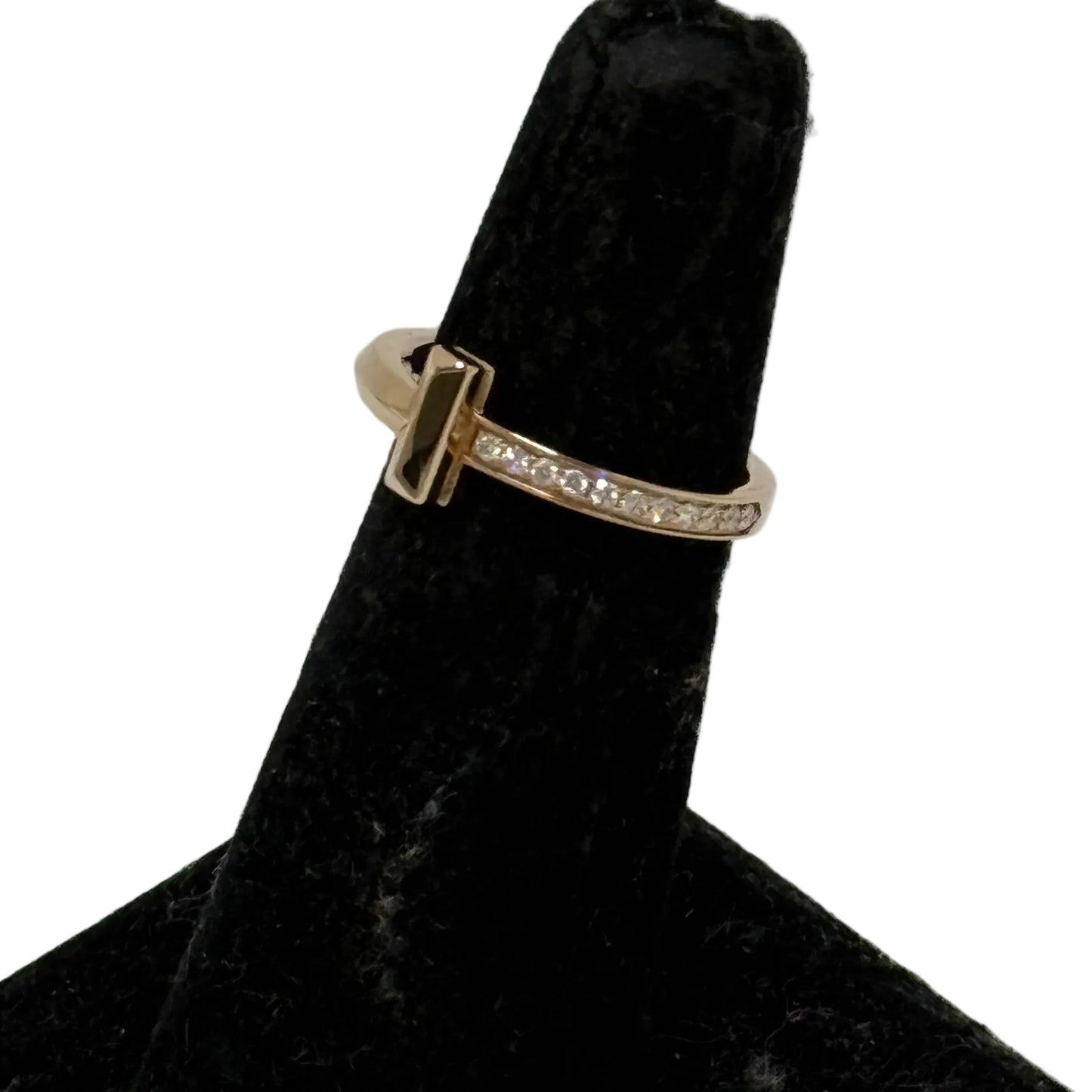 Tiffany & Company T1 Diamond Luxury Ring in 18k Rose Gold, Size: 6