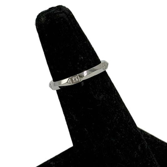 Tiffany & Company True Band Platinum Diamond Luxury Ring , Size: 6