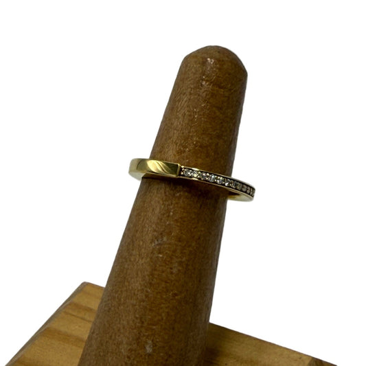 Tiffany & Company 18K & Diamond Lock Luxury Designer Ring, Size 4