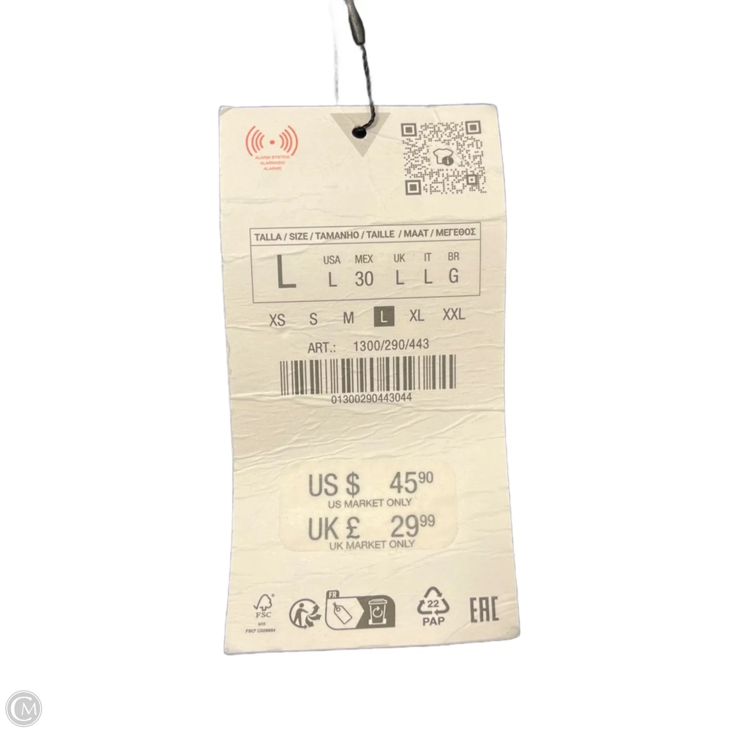 Skirt Mini & Short By Zara In Blue, Size: L