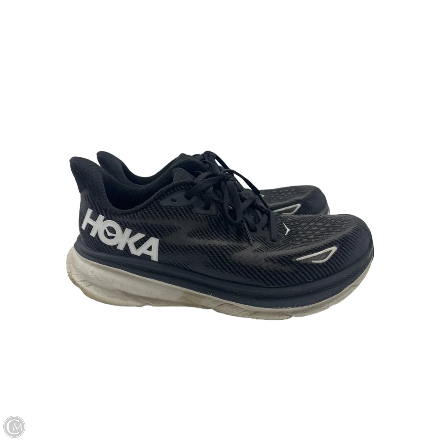 Shoes Designer By Hoka In Black & White, Size: 8.5