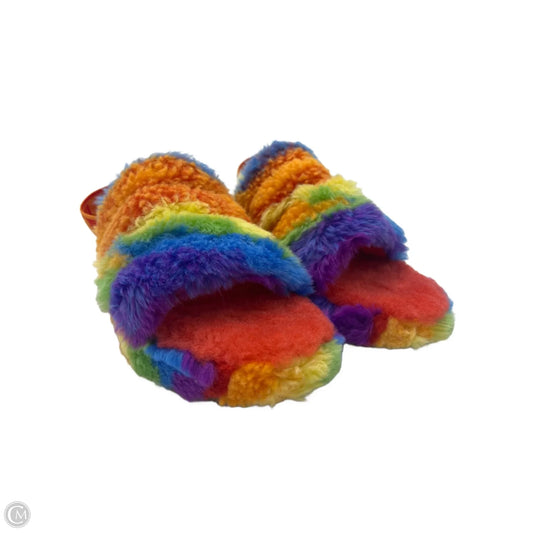 Slippers Designer By Ugg In Multi-Colored, Size: 6