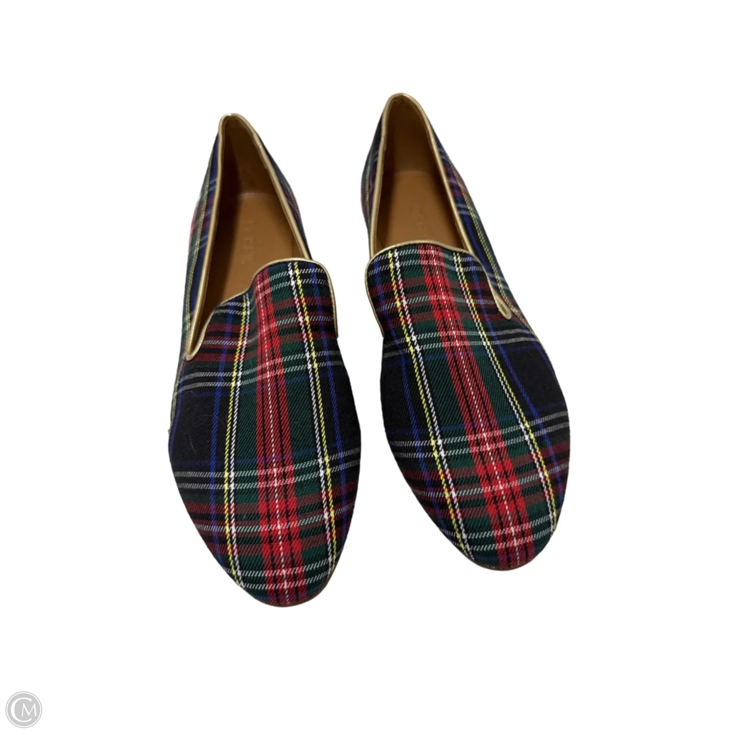Shoes Flats By J. Crew In Plaid Pattern, Size: 7.5