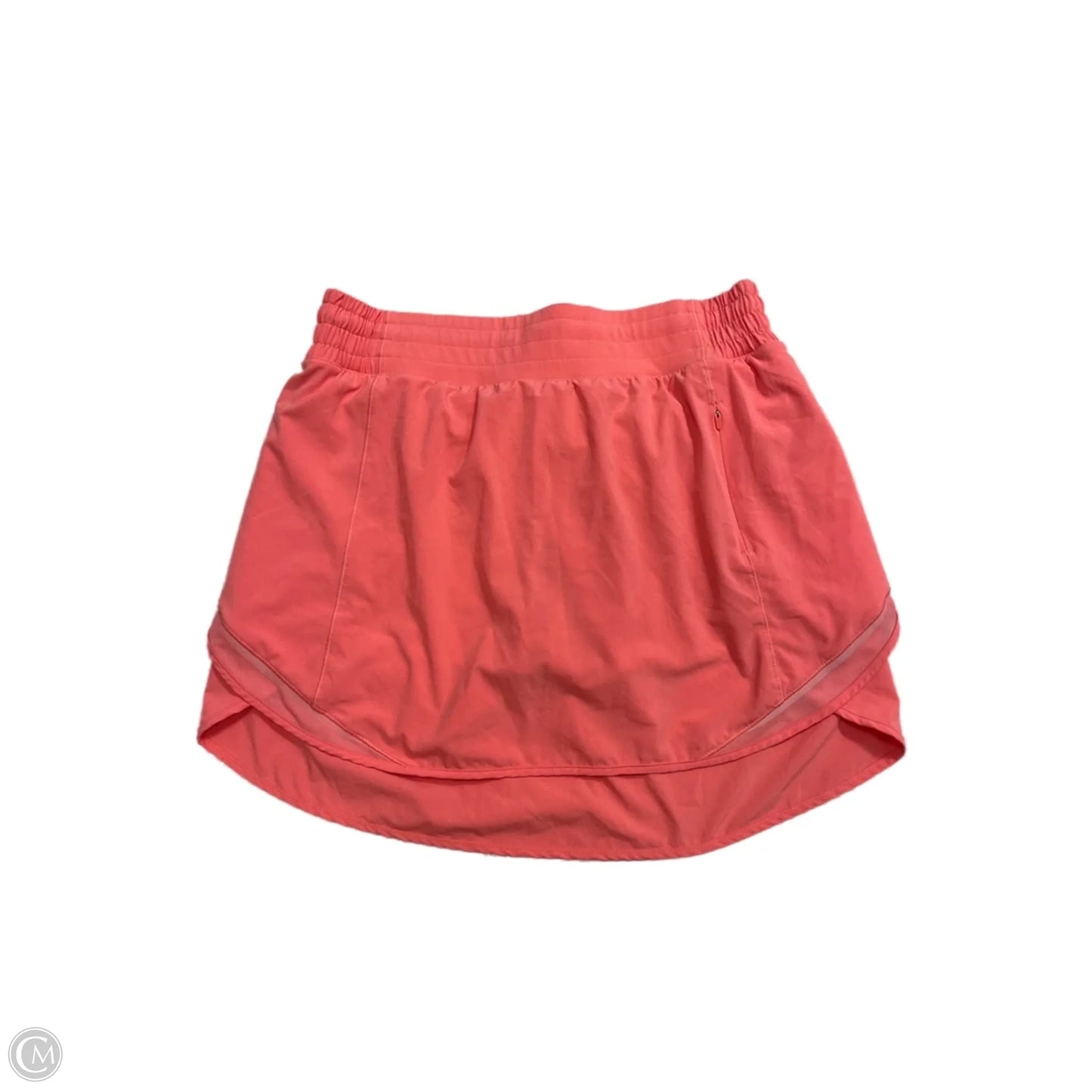 Athletic Skort By Lululemon In Coral, Size: 8
