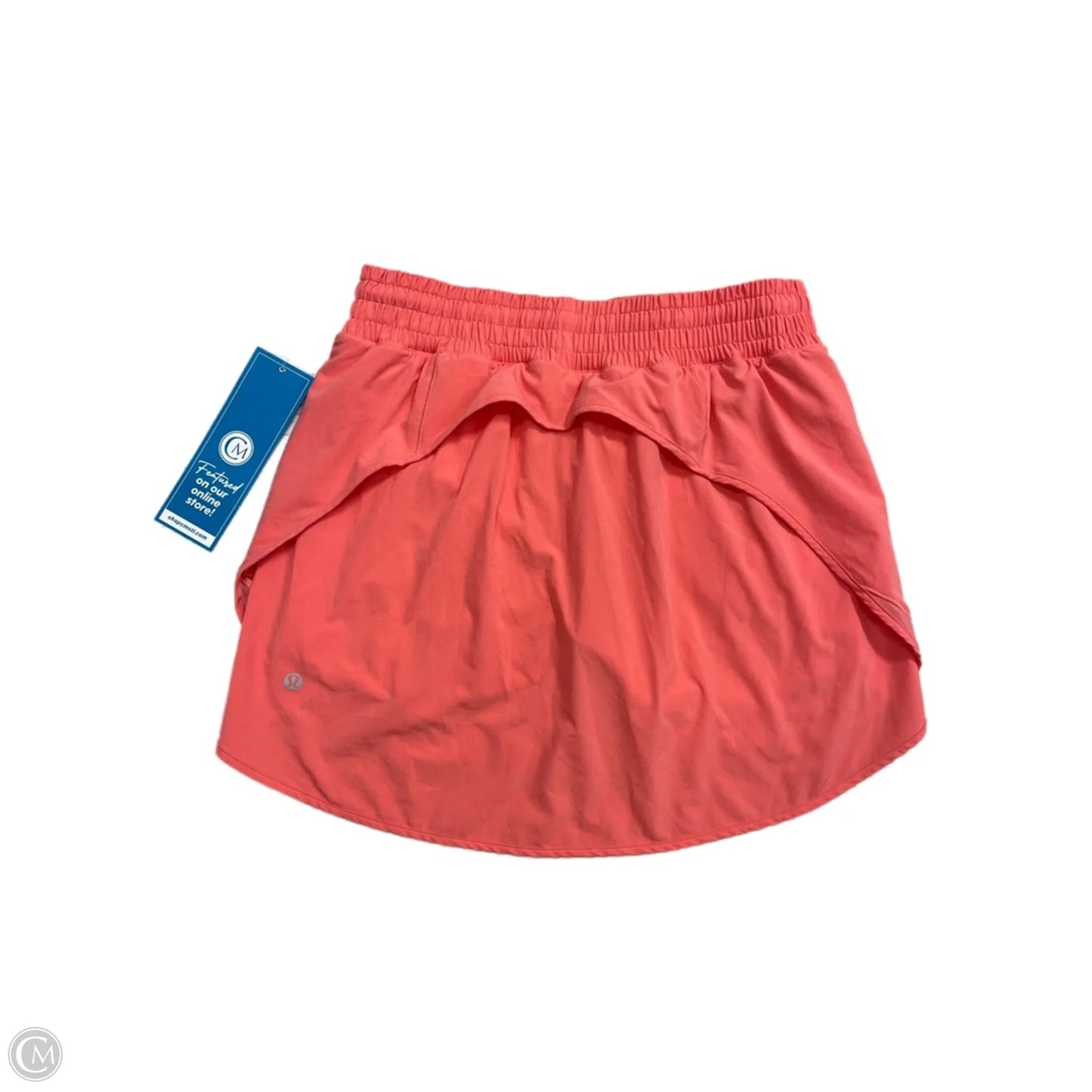 Athletic Skort By Lululemon In Coral, Size: 8