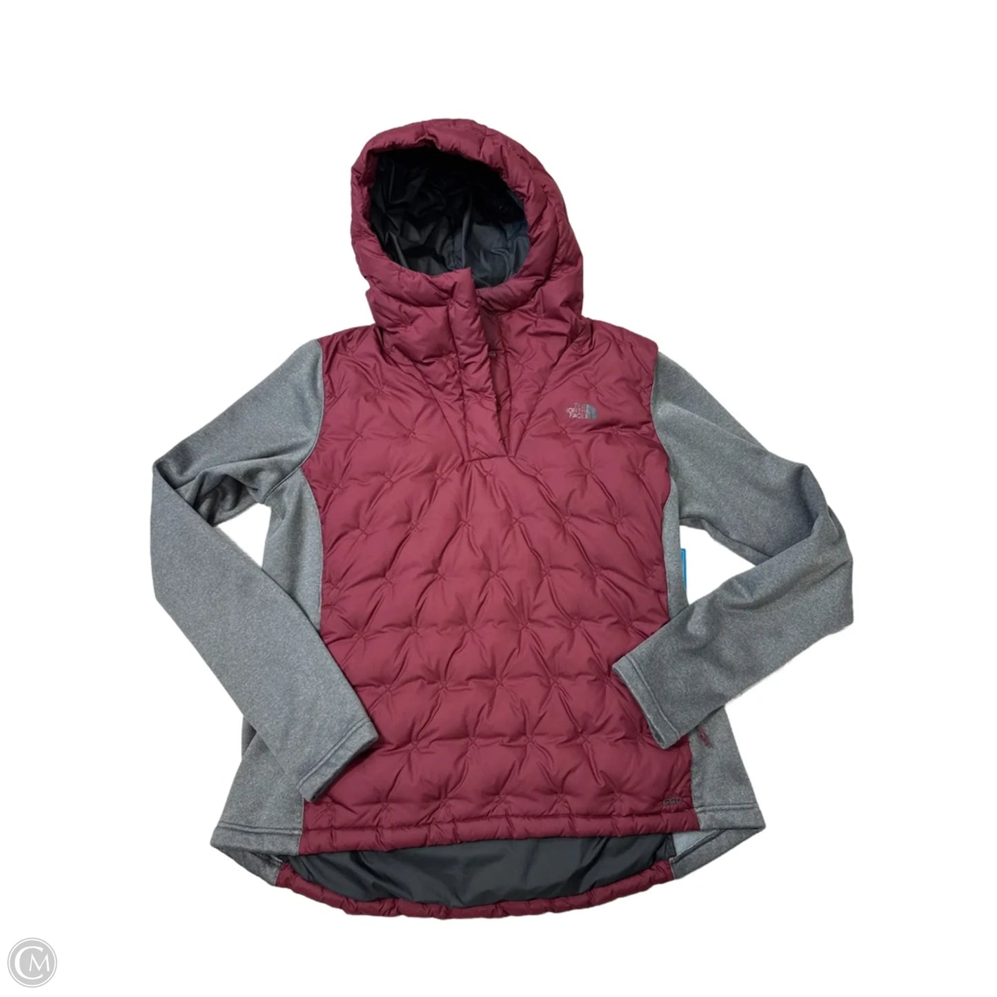 Athletic Top Long Sleeve Hoodie By The North Face In Maroon, Size: Xl