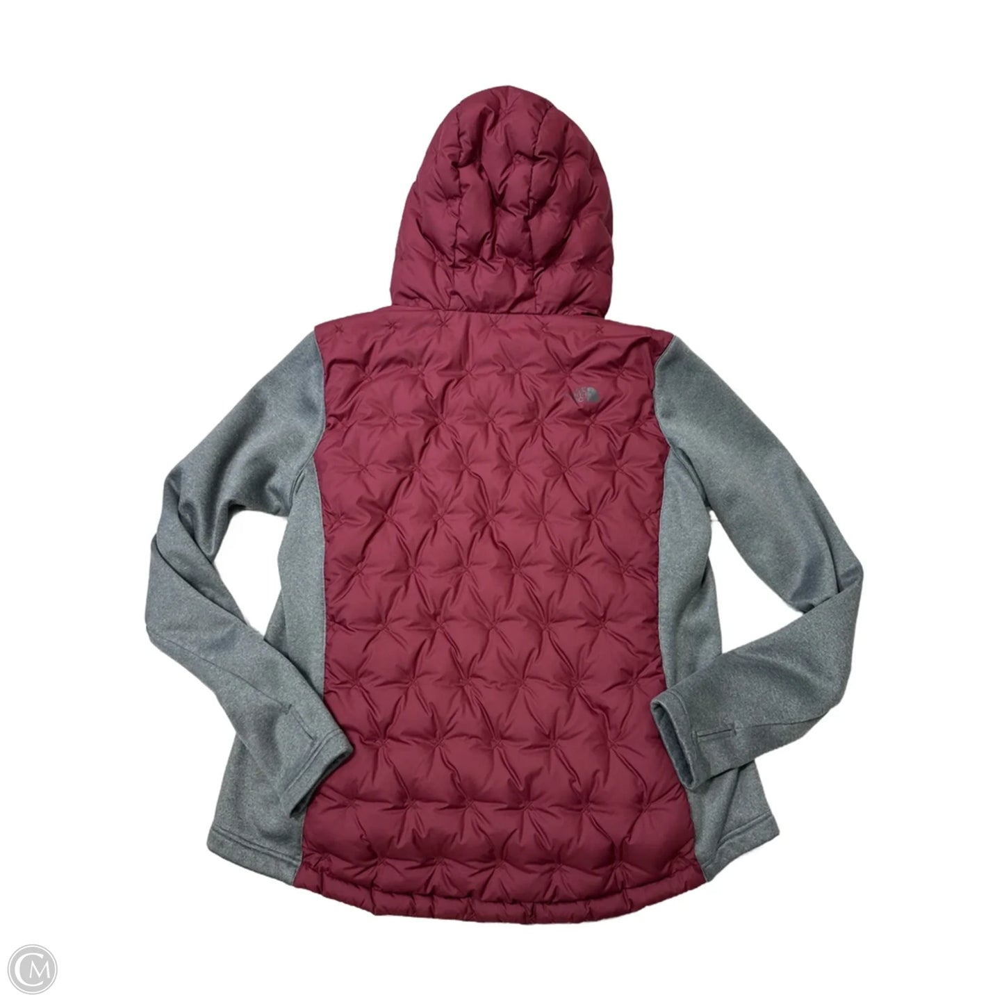 Athletic Top Long Sleeve Hoodie By The North Face In Maroon, Size: Xl