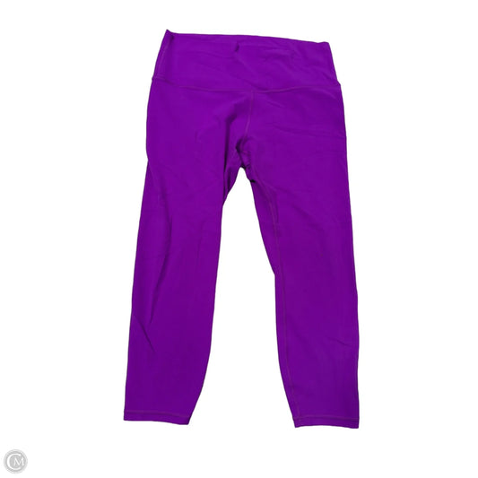 Athletic Leggings By Athleta In Purple, Size: 1x