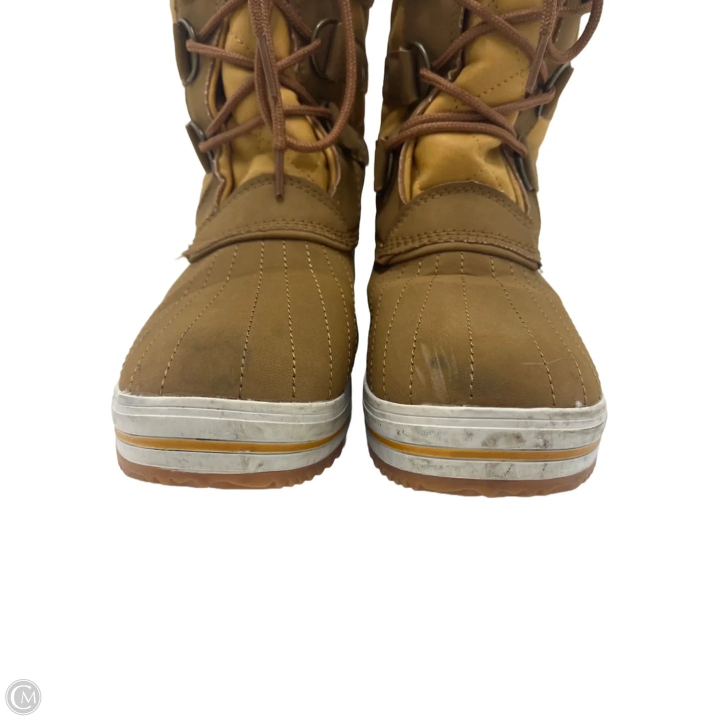 Boots Snow By Ollio In Brown, Size: 7.5