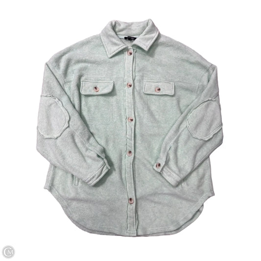Jacket Shirt By Papermoon In Green, Size: M