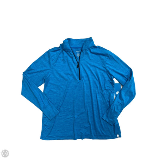 Athletic Top Long Sleeve Collar By Torrid In Blue, Size: 2x