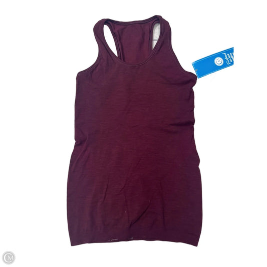 Athletic Tank Top By Sweaty Betty In Maroon, Size: S