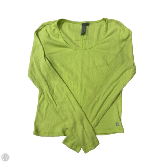 Athletic Top Long Sleeve Crewneck By Sweaty Betty In Green, Size: M