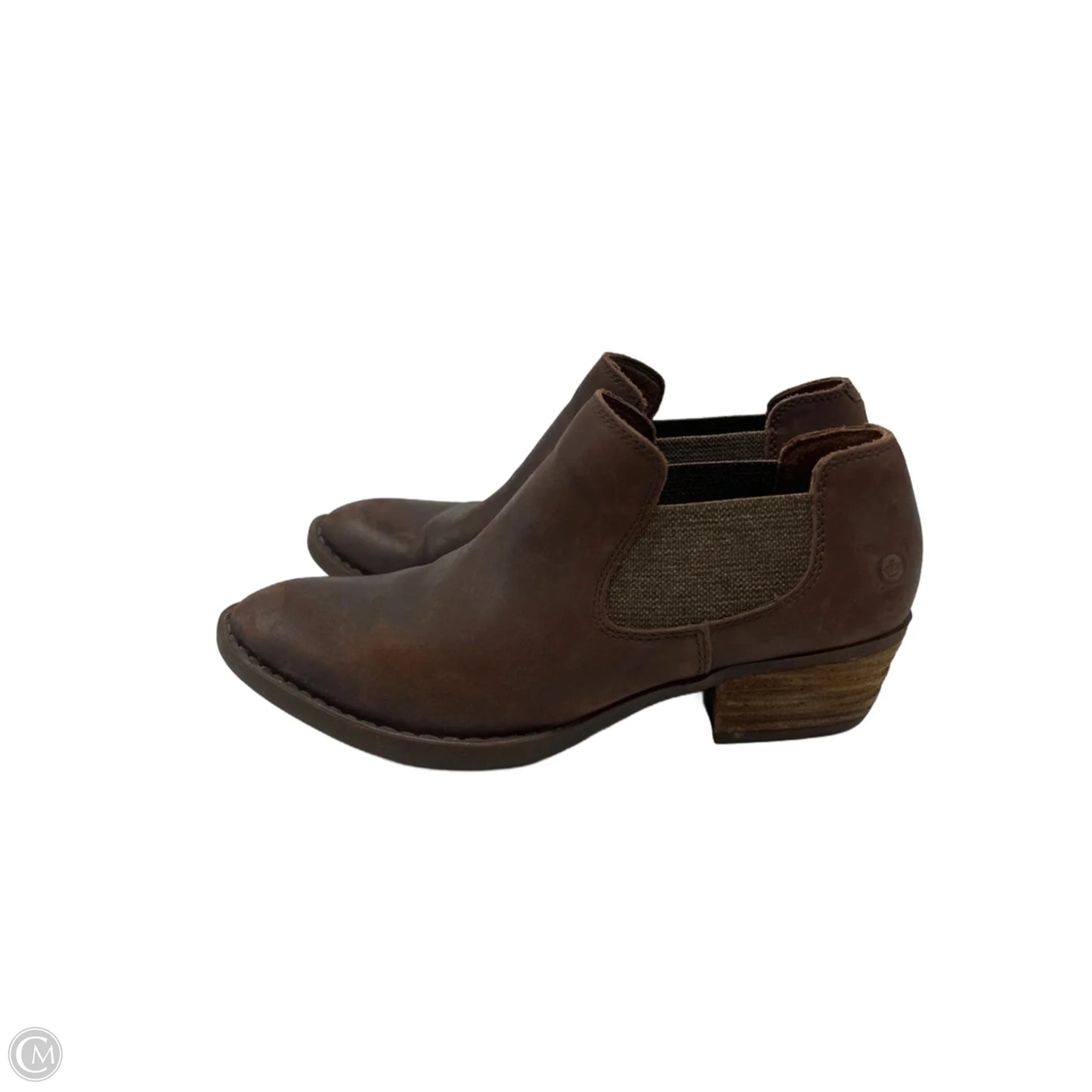 Boots Ankle Heels By Born In Brown, Size: 9