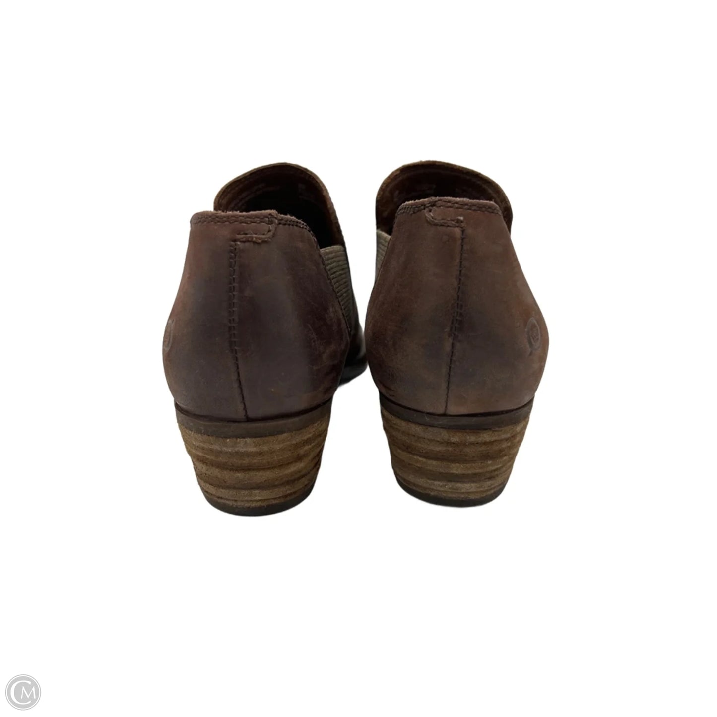 Boots Ankle Heels By Born In Brown, Size: 9