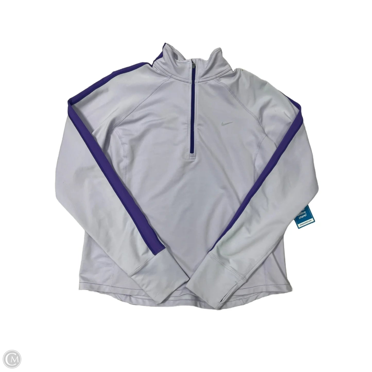 Athletic Jacket By Nike In Purple, Size: Xl